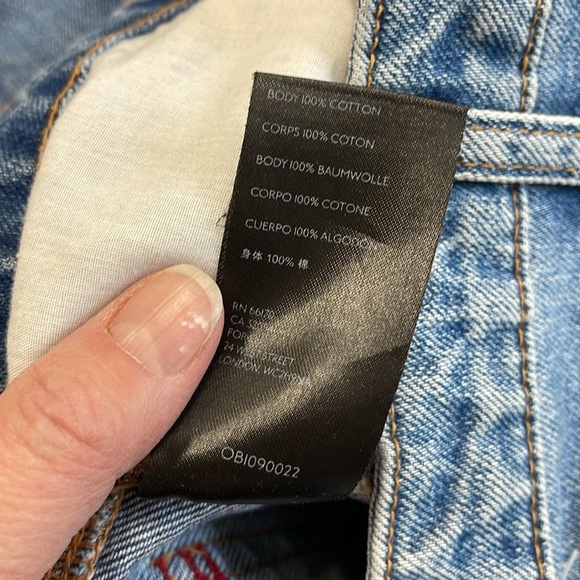 BDG Urban Outfitters Denim Color Block Knee Panel Jogger Jeans SIZE 26 - Picture 6 of 10